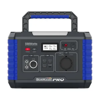 BORMANN Pro BBC5020 Power Station 500W 519Wh/24000mAh 12V/24V AC DC Type-C USB-A Li-Ion 071570