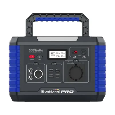 BORMANN Pro BBC5020 Power Station 500W 519Wh/24000mAh 12V/24V AC DC Type-C USB-A Li-Ion 071570