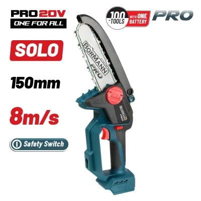 BORMANN Pro BBP3990 Κλαδευτικό Αλυσοπρίονο Μπαταρίας 20V Brushless με Αντλία Λαδιού, SOLO 077787