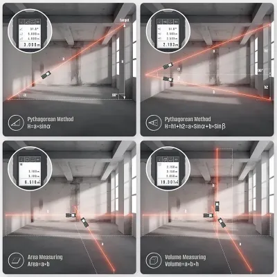 BORMANN Pro BDM7100 Μετρητής Απόστασης, 2 Δεσμών Laser 100/200m 078920
