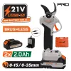 NAKAYAMA Pro EC1435 Ψαλίδι Κλάδου Μπαταρίας 21V, Brushless, Προοδευτική Κοπή 0-15mm/0-35mm, 0.85kg 082903