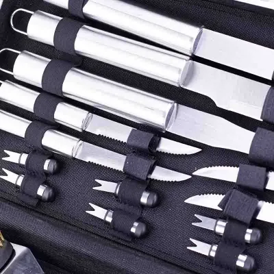 BORMANN Elite BBQ1015 Εργαλεία BBQ Σετ 16τμχ Inox Βαλίτσα 033349