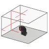 BORMANN Pro BDM6700 Αλφάδι Laser Σταυρού Red Line 15m, Σετ Με Εύκαμπτο Mini Τρίποδο 30cm 063476