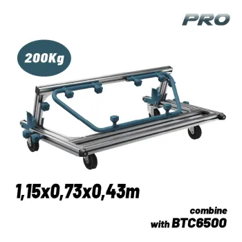 BORMANN Pro BTC6502 Καρότσι Μεταφοράς Πλακιδίων Αλουμινίου, Πτυσσόμενο,Μέγιστο Βάρος 200kg 071457