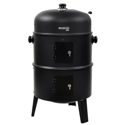 BORMANN Elite BBQ1970 Ψησταριά Κάρβουνου/Καπνιστήριο 2 σε 1 με Ρόδες 079996