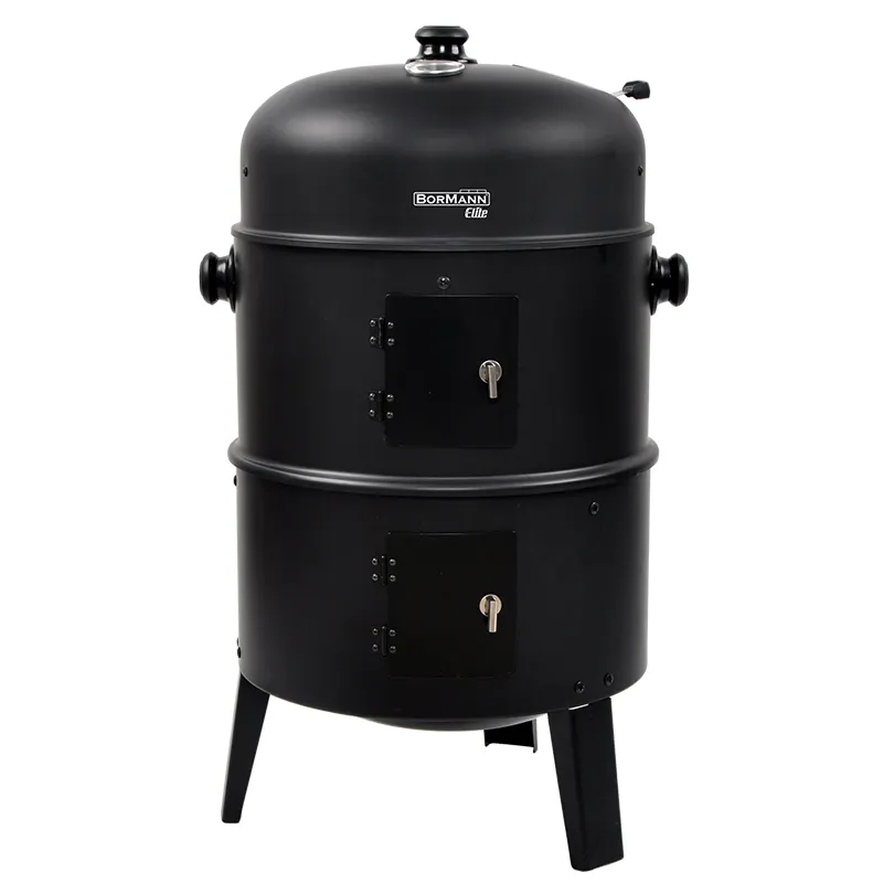BORMANN Elite BBQ1970 Ψησταριά Κάρβουνου/Καπνιστήριο 2 σε 1 με Ρόδες 079996