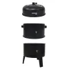 BORMANN Elite BBQ1970 Ψησταριά Κάρβουνου/Καπνιστήριο 2 σε 1 με Ρόδες 079996