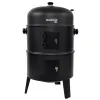 BORMANN Elite BBQ1970 Ψησταριά Κάρβουνου/Καπνιστήριο 2 σε 1 με Ρόδες 079996