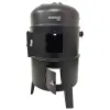 BORMANN Elite BBQ1970 Ψησταριά Κάρβουνου/Καπνιστήριο 2 σε 1 με Ρόδες 079996