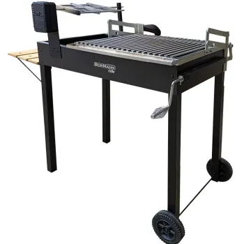 BORMANN Elite BBQ1980 Ψησταριά Ρυθμιζόμενη με Σούβλα Αντικριστού 55x41cm 080008