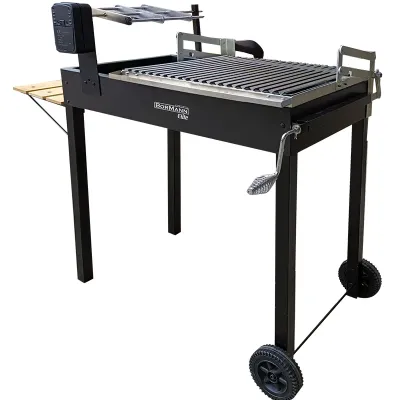 BORMANN Elite BBQ1980 Ψησταριά Ρυθμιζόμενη με Σούβλα Αντικριστού 55x41cm 080008