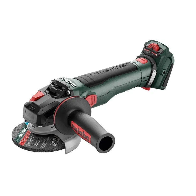 METABO 18 VOLT ΡΥΘΜΙΖΟΜΕΝΟΣ ΓΩΝΙΑΚΟΣ ΤΡΟΧΟΣ ΜΠΑΤΑΡΙΑΣ WVB 18 LT BL 11-125 QUICK INOX SOLO 613091850