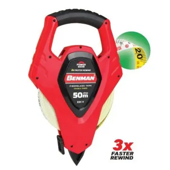 BENMAN ΜΕΤΡΟΤΑΙΝΙΑ ΜΗΧΑΝΙΚΩΝ FIBERGLASS 50m 70794