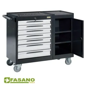 FASANO Εργαλειοφόρος τροχήλατος με 7 συρτάρια FG 105D/7G