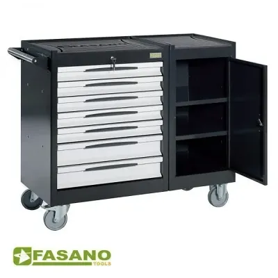 FASANO Εργαλειοφόρος τροχήλατος με 7 συρτάρια FG 105D/7G