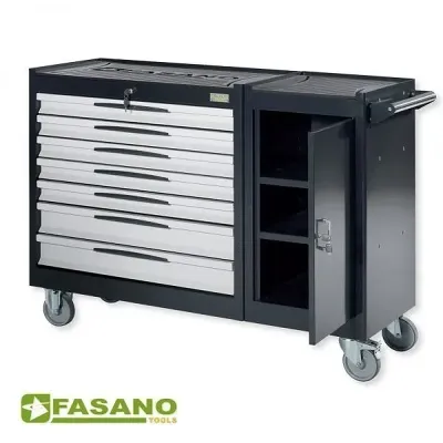 FASANO Εργαλειοφόρος τροχήλατος με 7 συρτάρια FG 109D/7G
