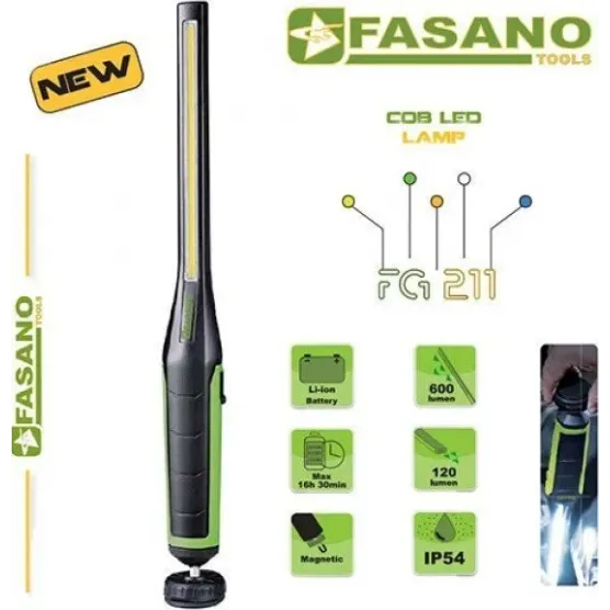 FASANO Επαναφορτιζόμενος Φακός με λυχνία LED FG211