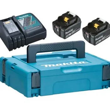 MAKITA ΣΕΤ ΜΠΑΤΑΡΙΕΣ 18V/5.0Ah ΜΕ ΤΑΧΥΦΟΡΤΙΣΤΗ 197624-2