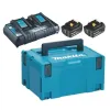 MAKITA Σετ Μπαταρίες 18V/6.0Ah με Διπλό Ταχυφορτιστη 198077-8