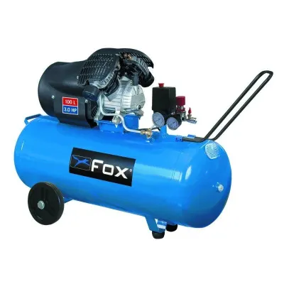 FOX Αεροσυμπιεστης Μονομπλοκ Ψύξη με Λάδι 3hp FL 100/3V
