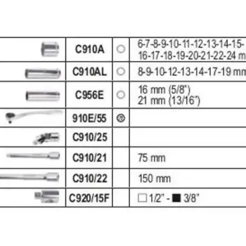 BETA Συλλογή Καρυδάκια 3/8 913E/C33 B009131033