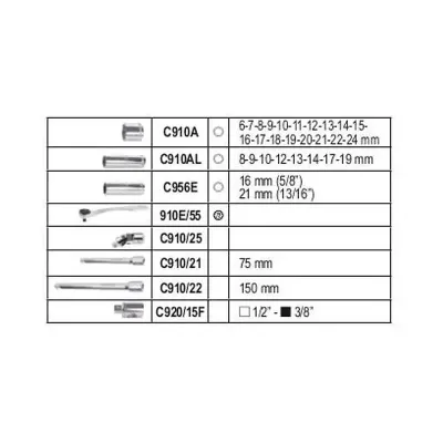 BETA Συλλογή Καρυδάκια 3/8 913E/C33 B009131033