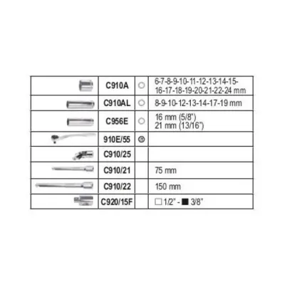 BETA Συλλογή Καρυδάκια 3/8 913E/C33 B009131033