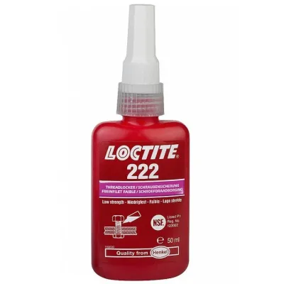LOCTITE 222 ΑΣΦΑΛΙΣΤΙΚΟ ΣΠΕΙΡΩΜΑΤΩΝ ΧΑΜΗΛΗΣ ΑΝΤΟΧΗΣ 50 ML