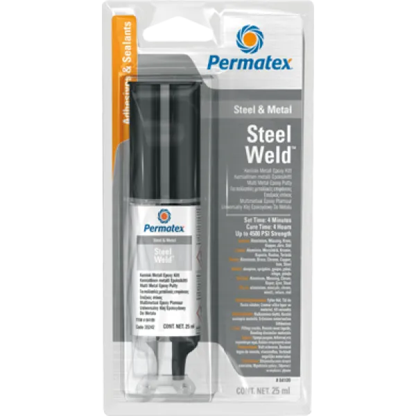 PERMATEX ΚΟΛΛΑ EPOXY ΜΕΤΑΛΛΩΝ 4-6MINΔΙΠΛΗ ΣΥΡΙΓΓΑ 25ML P-35242