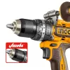 Ingco Κρουστικό Δραπανοκατσάβιδο Compact Μπαταρίας 20V Li-Ion SOLO 96Nm με Jacobs Τσοκ CIDLI209685