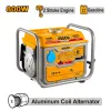 Ingco Γεννήτρια Βενζίνης 0.8kW 1kVA 2HP GE8005