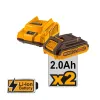 INGCO Μπουλονόκλειδο Κρουστικό Μπαταρίας 20V Li-Ion 400-550Nm CIWLI2040