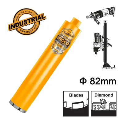Ingco Διαμαντοκορώνα Μπετού Kαροτιέρας 82mm DCB580828