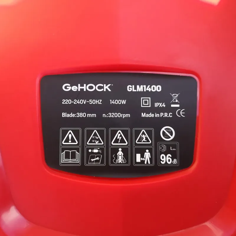 GeHOCK Ηλεκτρική Χλοοκοπτική 1400W GLM1400