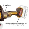 Ingco Αλοιφαδόρος Μπαταρίας 20V Li-Ion Φ 180mm SOLO APLI2018