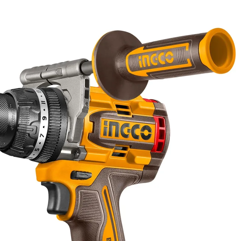 Ingco Κρουστικό Δραπανοκατσάβιδο Compact Μπαταρίας 20V Li-Ion 166Nm με Jacobs Τσοκ CIDLI201668E