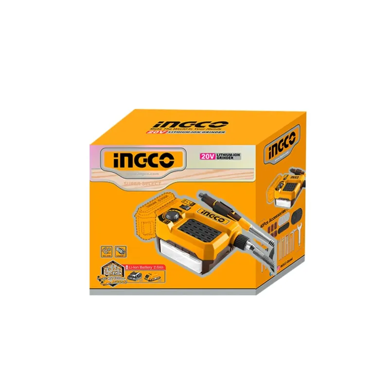Ingco Μίνι Δράπανο Μοντελισμού Μπαταρίας 20V Li-Ion SOLO CMGLI2001
