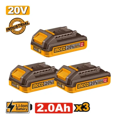 Ingco Μπαταρίες 20V 2.0Ah Σετ 3 τεμ. COSLI240311E
