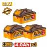 Ingco Μπαταρίες 20V 4.0Ah Li-Ion 3 τεμ. COSLI251296E