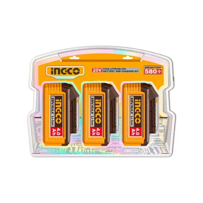 Ingco Μπαταρίες 20V 4.0Ah Li-Ion 3 τεμ. COSLI251296E