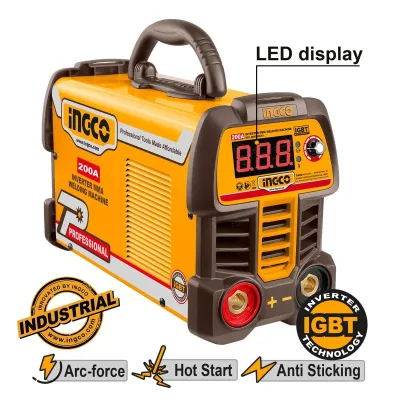 INGCO Ηλεκτροκόλληση Inverter 200Α MMA MMA20069E