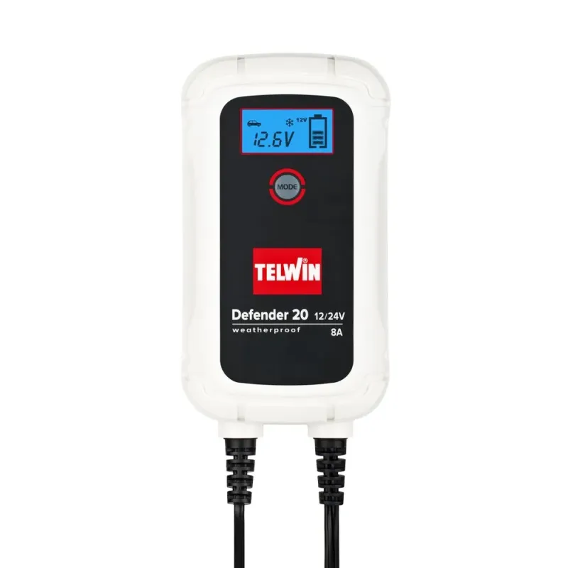 Telwin Ηλεκτρονικός Φορτιστής – Συντηρητής Μπαταριών Defender 20 807608
