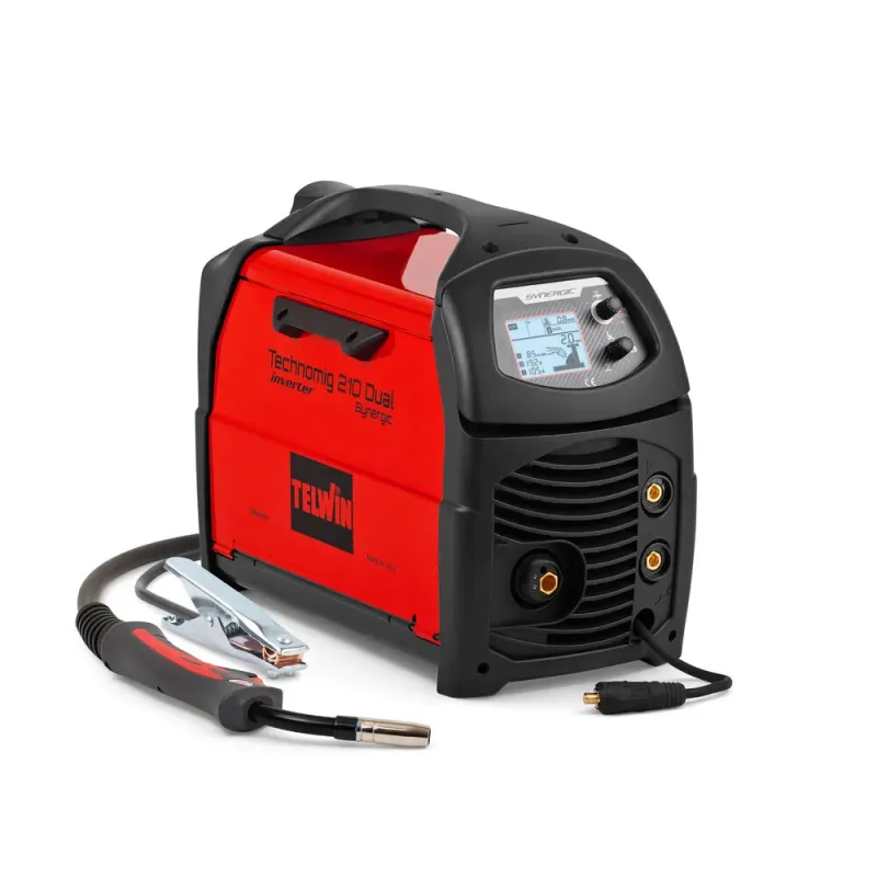 Telwin Inverter Ηλεκτροσυγκόλληση Technomig 210 Dual Synergic 816231