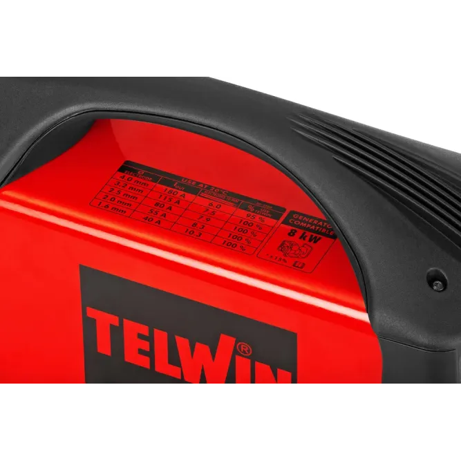 TELWIN Inverter Ηλεκτροσυγκόλληση FORCE 205 Με Θήκη Μεταφοράς 816238
