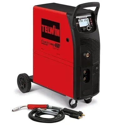 TELWIN ELECTROMIG 400 SYNERGIC ηλεκτροκόλληση inverter σύρματος MIG- MAG/FLUX/BRAZING και TIG DC-Lift 816155