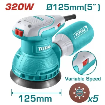 Total Επαγγ. Εκκεντρο Τριβειο Χουφτας 320W / Φ-125Mm (Tf2131256)