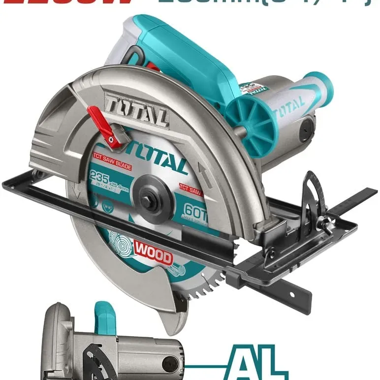 Total Επαγγ. Δισκοπριονο Ξυλου 2.200W - 235Mm (Ts1222356)