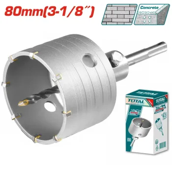 Total Διαμαντοκορωνα Μπετου Sds - Plus  80Mm (Tac430801)