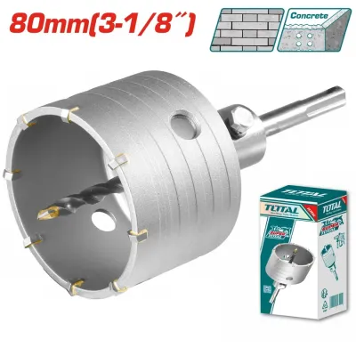 Total Διαμαντοκορωνα Μπετου Sds - Plus  80Mm (Tac430801)