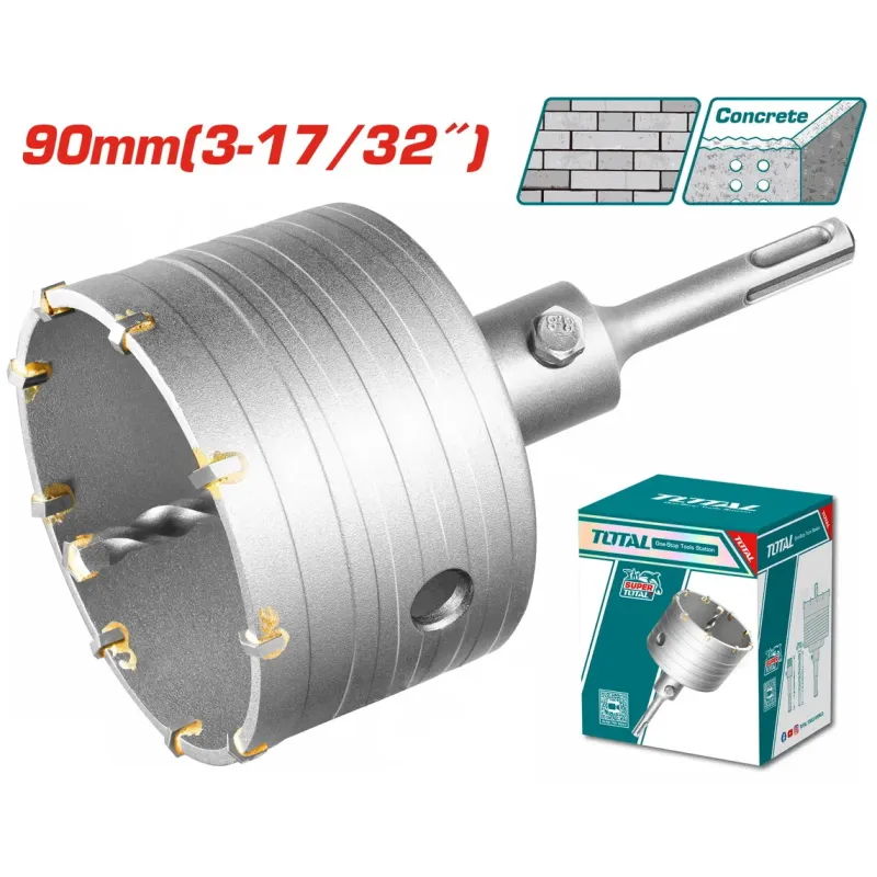 Total Διαμαντοκορωνα Μπετου Sds - Plus 90Mm (Tac430901)